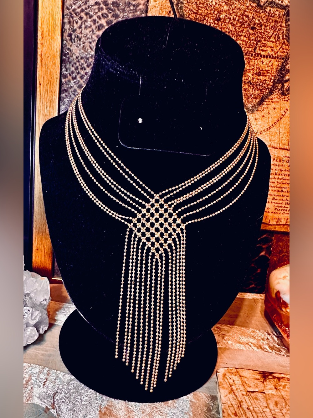 Bijoux Terner Gold Multi-Strand Fringe Necklace